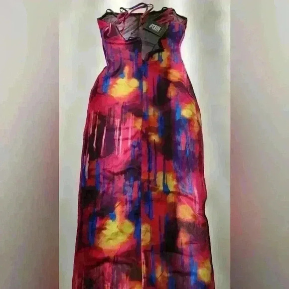 NWT Colorful MIDI Dress Size Small - Picture 4 of 5